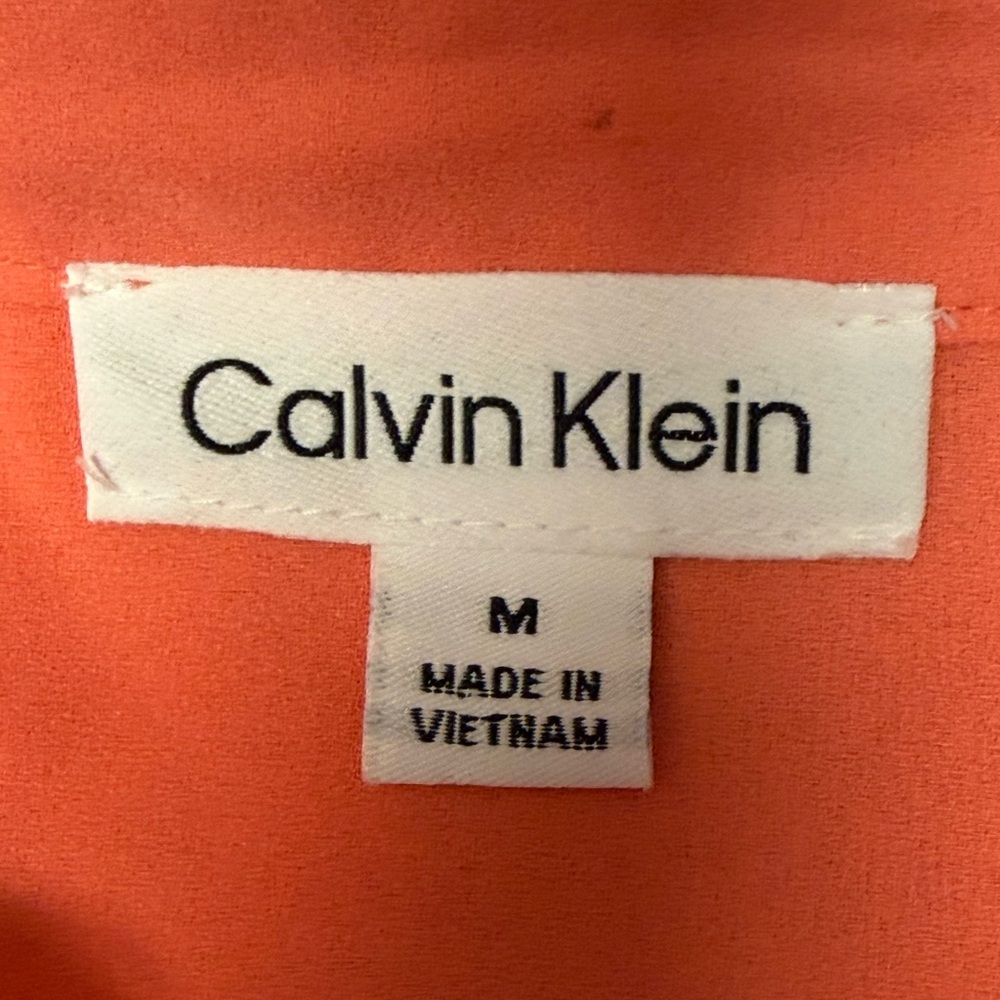 Calvin Klein Ruffle Front Button Up Front Blouse - image 4